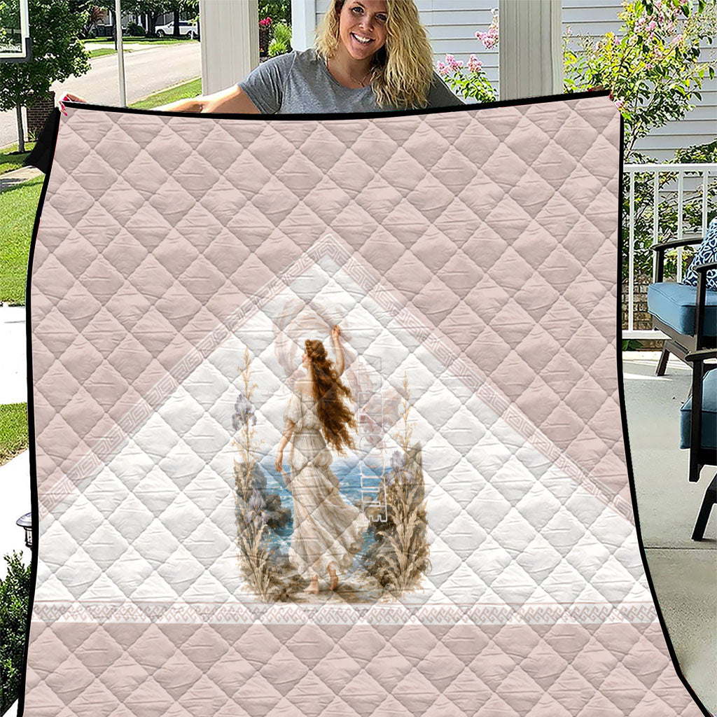 Aphrodite Greek Goddess Quilt Classical Mythology Vintage Art Ocean Scene