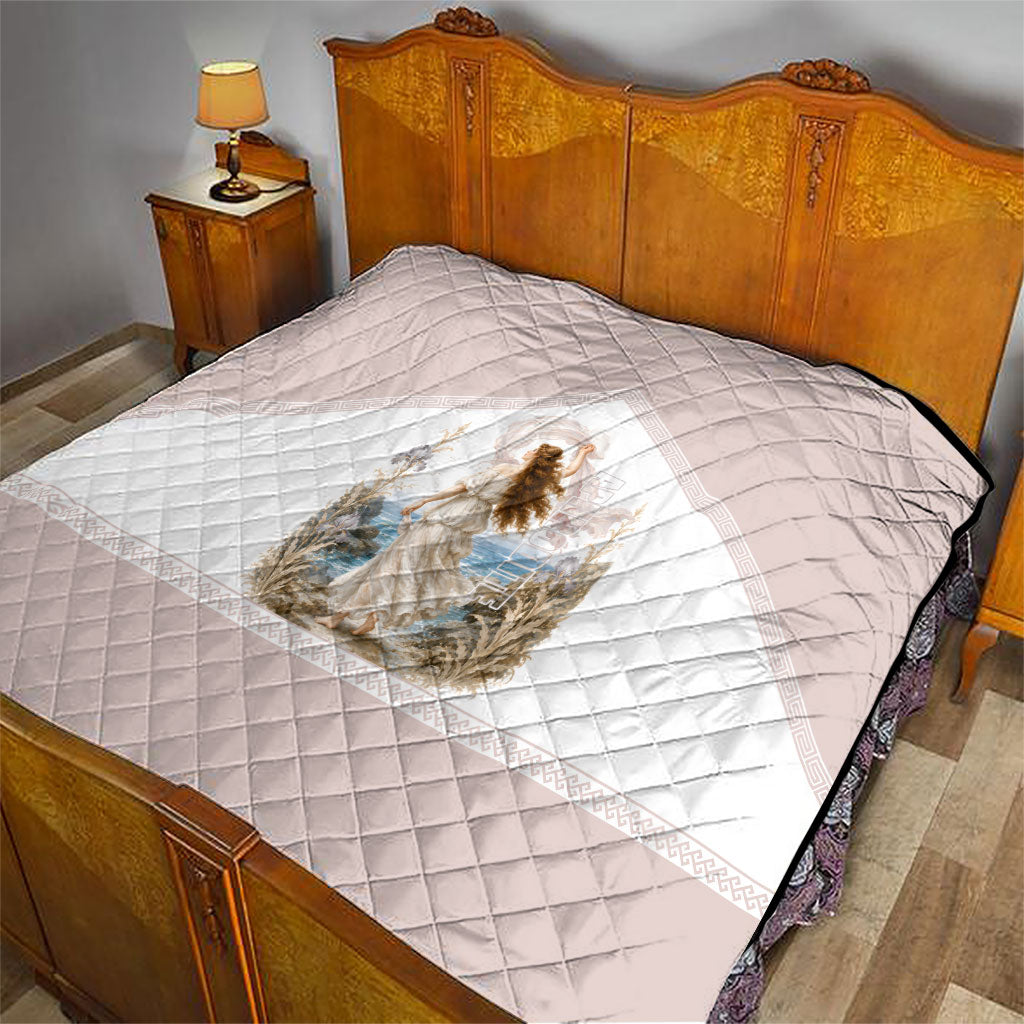 Aphrodite Greek Goddess Quilt Classical Mythology Vintage Art Ocean Scene