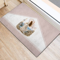 Aphrodite Greek Goddess Rubber Doormat Classical Mythology Vintage Art Ocean Scene