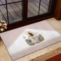 Aphrodite Greek Goddess Rubber Doormat Classical Mythology Vintage Art Ocean Scene
