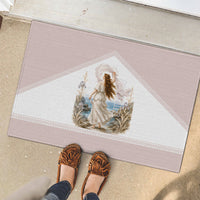 Aphrodite Greek Goddess Rubber Doormat Classical Mythology Vintage Art Ocean Scene