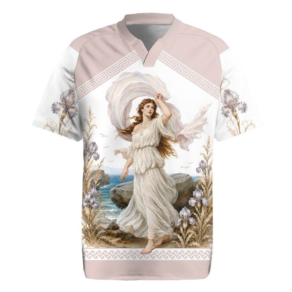 Aphrodite Greek Goddess Rugby Jersey Classical Mythology Vintage Art Ocean Scene