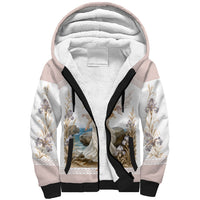 Aphrodite Greek Goddess Sherpa Hoodie Classical Mythology Vintage Art Ocean Scene