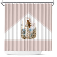 Aphrodite Greek Goddess Shower Curtain Classical Mythology Vintage Art Ocean Scene