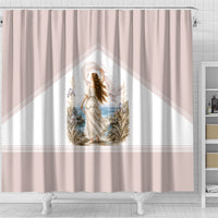 Aphrodite Greek Goddess Shower Curtain Classical Mythology Vintage Art Ocean Scene