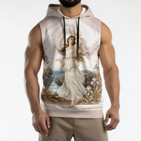 Aphrodite Greek Goddess Sleeveless Hoodie Classical Mythology Vintage Art Ocean Scene