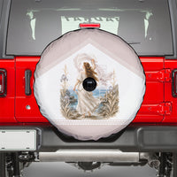 Aphrodite Greek Goddess Spare Tire Cover Classical Mythology Vintage Art Ocean Scene