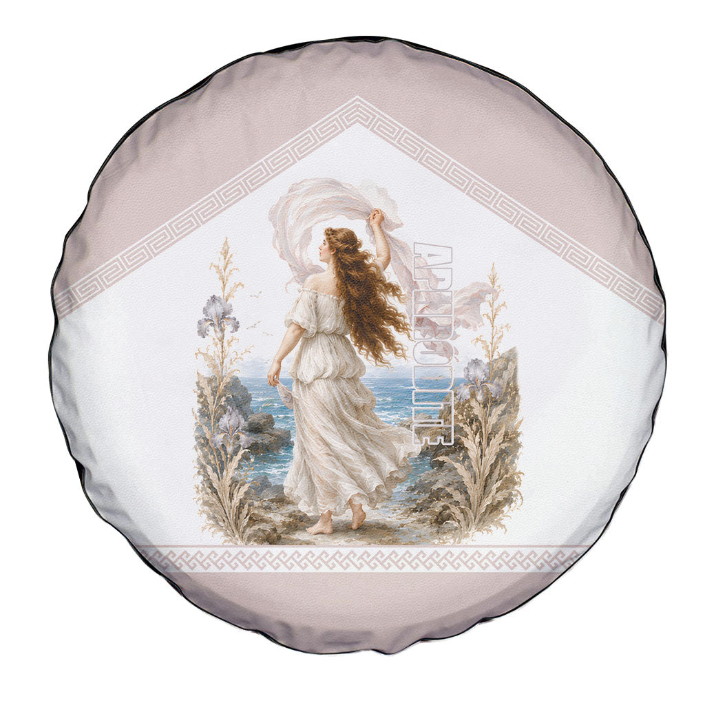 Aphrodite Greek Goddess Spare Tire Cover Classical Mythology Vintage Art Ocean Scene