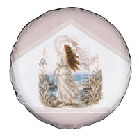 Aphrodite Greek Goddess Spare Tire Cover Classical Mythology Vintage Art Ocean Scene