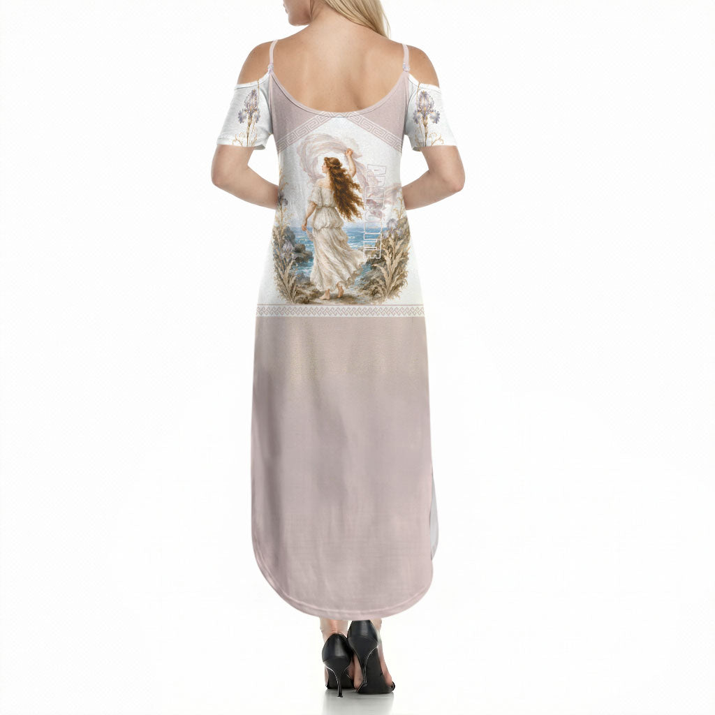 Aphrodite Greek Goddess Summer Maxi Dress Classical Mythology Vintage Art Ocean Scene