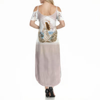 Aphrodite Greek Goddess Summer Maxi Dress Classical Mythology Vintage Art Ocean Scene