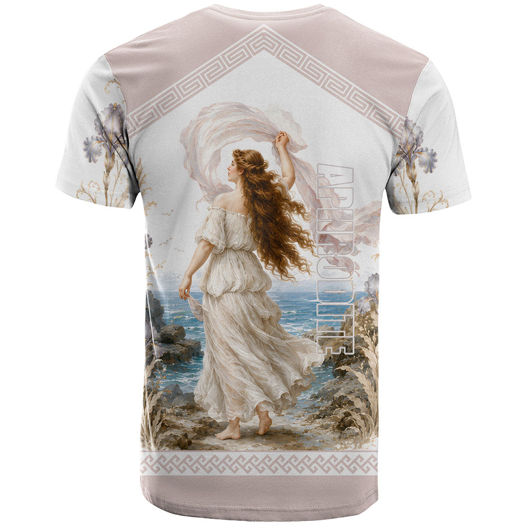 Aphrodite Greek Goddess T Shirt Classical Mythology Vintage Art Ocean Scene