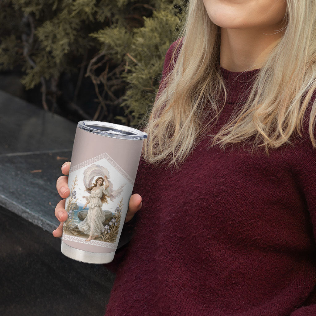 Aphrodite Greek Goddess Tumbler Cup Classical Mythology Vintage Art Ocean Scene