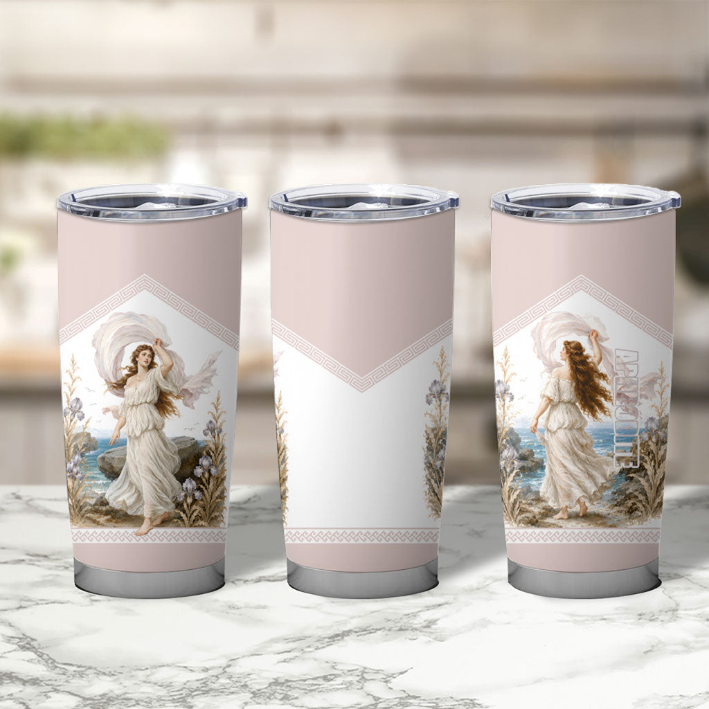 Aphrodite Greek Goddess Tumbler Cup Classical Mythology Vintage Art Ocean Scene