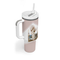 Aphrodite Greek Goddess Tumbler With Handle Classical Mythology Vintage Art Ocean Scene