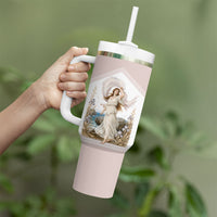 Aphrodite Greek Goddess Tumbler With Handle Classical Mythology Vintage Art Ocean Scene