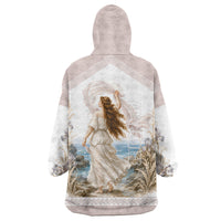 Aphrodite Greek Goddess Wearable Blanket Hoodie Classical Mythology Vintage Art Ocean Scene