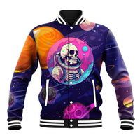 Skull Baseball Jacket I Love You in every Universe Cosmic Abstract Art - Wonder Print Shop