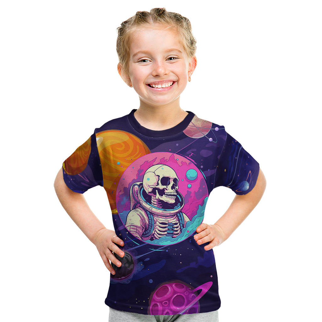 Skull Kid T Shirt I Love You in every Universe Cosmic Abstract Art - Wonder Print Shop
