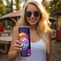 Skull Skinny Tumbler I Love You in every Universe Cosmic Abstract Art - Wonder Print Shop