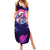 Skull Summer Maxi Dress I Love You in every Universe Cosmic Abstract Art - Wonder Print Shop