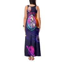 Skull Tank Maxi Dress I Love You in every Universe Cosmic Abstract Art - Wonder Print Shop