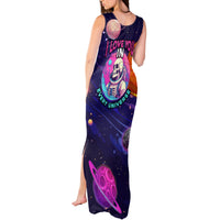 Skull Tank Maxi Dress I Love You in every Universe Cosmic Abstract Art - Wonder Print Shop