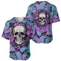 Skull Pattern Baseball Jersey Your Are Not Hard To Love - Wonder Print Shop