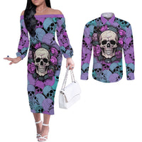 skull-pattern-couples-matching-off-the-shoulder-long-sleeve-dress-and-long-sleeve-button-shirts-your-are-not-hard-to-love