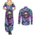 Skull Pattern Couples Matching Summer Maxi Dress and Long Sleeve Button Shirts Your Are Not Hard To Love - Wonder Print Shop