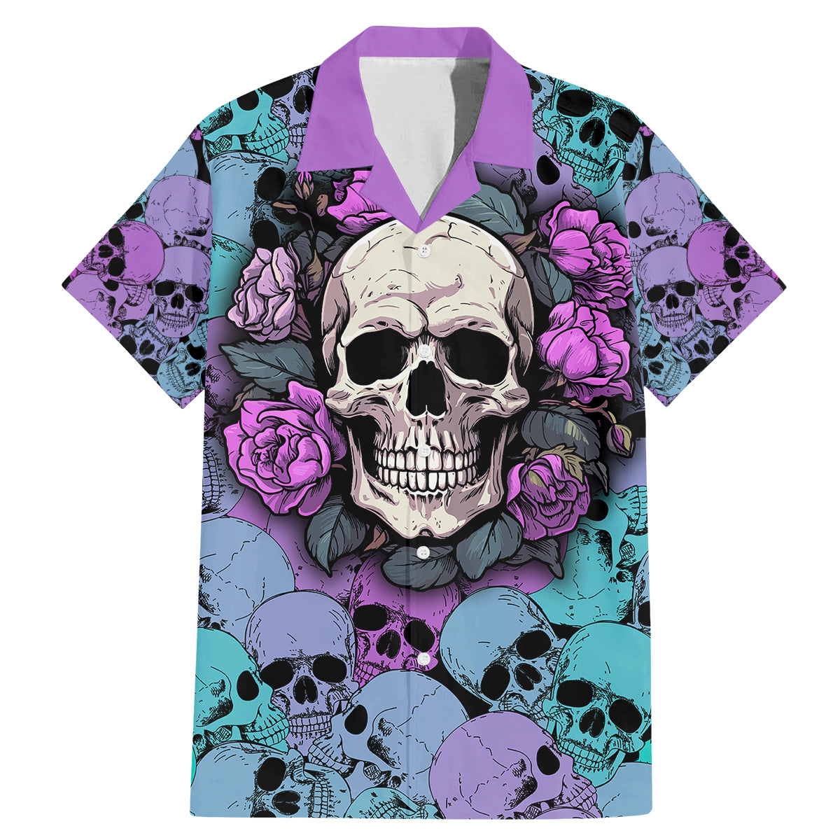 Skull Pattern Family Matching Mermaid Dress and Hawaiian Shirt Your Are Not Hard To Love - Wonder Print Shop