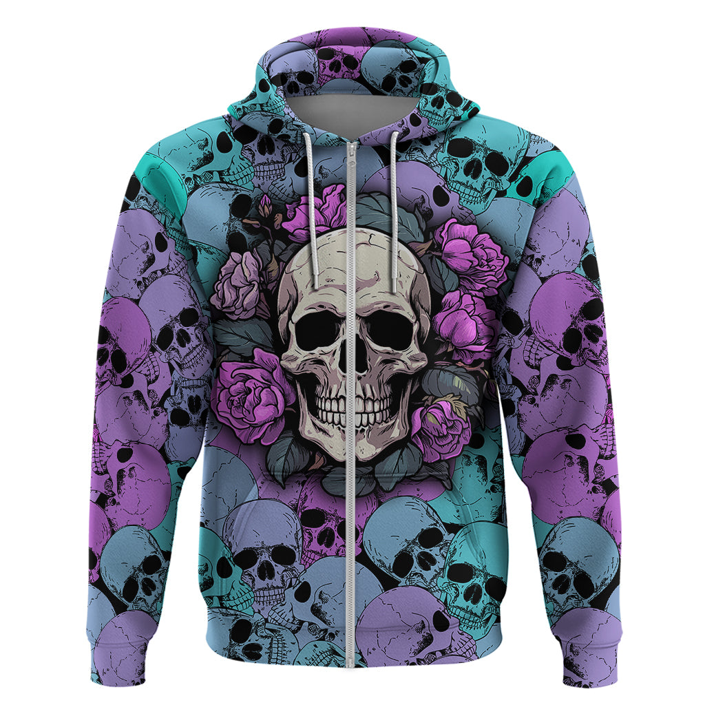 Skull Pattern Hoodie Your Are Not Hard To Love - Wonder Print Shop
