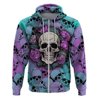 Skull Pattern Hoodie Your Are Not Hard To Love - Wonder Print Shop