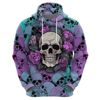 Skull Pattern Hoodie Your Are Not Hard To Love - Wonder Print Shop