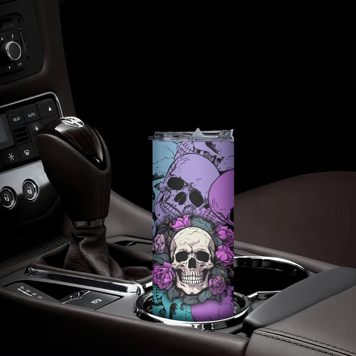 Skull Pattern Skinny Tumbler Your Are Not Hard To Love - Wonder Print Shop