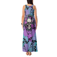 Skull Pattern Tank Maxi Dress Your Are Not Hard To Love - Wonder Print Shop