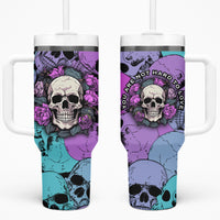 Skull Pattern Tumbler With Handle Your Are Not Hard To Love - Wonder Print Shop