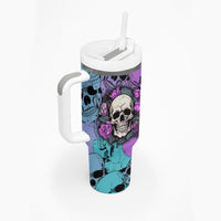 Skull Pattern Tumbler With Handle Your Are Not Hard To Love - Wonder Print Shop