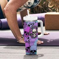 Skull Pattern Tumbler With Handle Your Are Not Hard To Love - Wonder Print Shop
