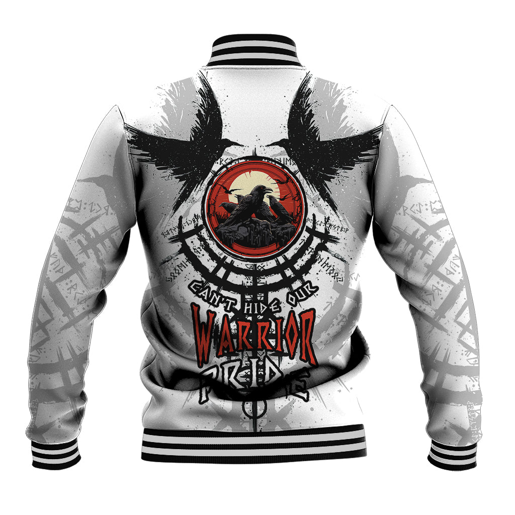 Viking Ravens Baseball Jacket Can't Hide Our Warrior Pride - Wonder Print Shop