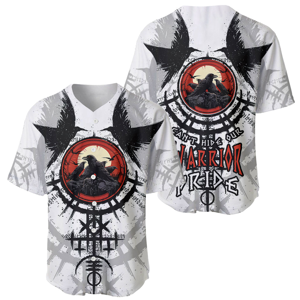 Viking Ravens Baseball Jersey Can't Hide Our Warrior Pride - Wonder Print Shop