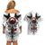 Viking Ravens Couples Matching Off Shoulder Short Dress and Hawaiian Shirt Can't Hide Our Warrior Pride - Wonder Print Shop