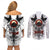 Viking Ravens Couples Matching Off Shoulder Short Dress and Long Sleeve Button Shirts Can't Hide Our Warrior Pride - Wonder Print Shop