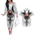 Viking Ravens Couples Matching Off The Shoulder Long Sleeve Dress and Hawaiian Shirt Can't Hide Our Warrior Pride - Wonder Print Shop