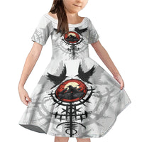 Viking Ravens Family Matching Mermaid Dress and Hawaiian Shirt Can't Hide Our Warrior Pride - Wonder Print Shop