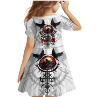 Viking Ravens Family Matching Mermaid Dress and Hawaiian Shirt Can't Hide Our Warrior Pride - Wonder Print Shop