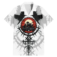 Viking Ravens Family Matching Mermaid Dress and Hawaiian Shirt Can't Hide Our Warrior Pride - Wonder Print Shop