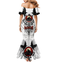 Viking Ravens Family Matching Mermaid Dress and Hawaiian Shirt Can't Hide Our Warrior Pride - Wonder Print Shop