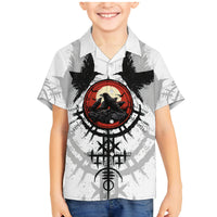 Viking Ravens Family Matching Mermaid Dress and Hawaiian Shirt Can't Hide Our Warrior Pride - Wonder Print Shop