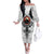 Viking Ravens Family Matching Off Shoulder Long Sleeve Dress and Hawaiian Shirt Can't Hide Our Warrior Pride - Wonder Print Shop